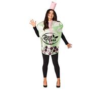 Bubble Tea Costume Boba Pearl Milk Womens Mens Dress Up Party Drink Halloween Costumes, Adult One Size