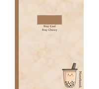 Bubble Tea Dreams: Cute Boba Themed Lined Notebook: Adorable Bubble Tea Journal with 120 Pages | Perfect for School, Work, and Daily Notes | 8.5” x 11” Large Size