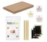 Bubble Tea Essentials Chocolate 3 Drink Kit with Premium, Authentic Ingredients | Vegan & Gluten Free by Bobalife
