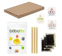 Bubble Tea Essentials Honeydew Melon 3 Drink Kit with Premium, Authentic Ingredients | Vegan & Gluten Free by Bobalife