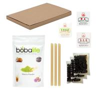 Bubble Tea Essentials Matcha 3 Drink Kit with Premium, Authentic Ingredients | Vegan & Gluten Free by Bobalife