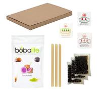 Bubble Tea Essentials Taro 3 Drink Kit with Premium, Authentic Ingredients | Vegan & Gluten Free by Bobalife
