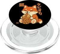 Bubble Tea Fox Boba Kawaii Tapioka Anime Cute PopSockets PopGrip for MagSafe