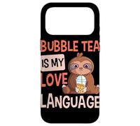 Bubble Tea is My Love Language Boba Tea Cute Sloth Case for iPhone 17 Pro Max