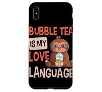 Bubble Tea is My Love Language Boba Tea Cute Sloth Case for iPhone XS Max