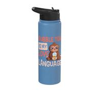 Bubble Tea is My Love Language Boba Tea Cute Sloth Stainless Steel Insulated Water Bottle