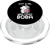 Bubble Tea Kawaii, Just a Girl That Loves Cats and Boba Tea PopSockets PopGrip for MagSafe