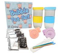 Bubble Tea Kit Gift Set - Bubble Tea Cups With Lids, Straws, Boba Pearls, Boba Tea Powder, Spare Bubble Tea Cup Lids & Boba Tea Kit Accessories. Complete Make Your Own Bubble Tea Kit/Boba Kit