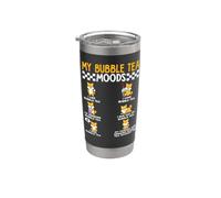 Bubble Tea Moods Boba Tea Kawaii Japanese Bubble Tea Graphic Stainless Steel Insulated Tumbler