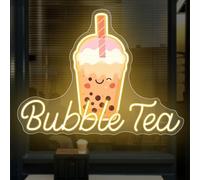 Bubble Tea Neon Sign, Custom Boba Tea Milk Tea LED Neon Light