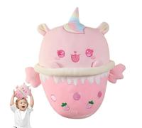 Bubble Tea Plush, Bubble Tea Plush Toy, Cartoon Bubble Tea Cup Plush 9.84 Inches, Soft Filled Milk Tea Doll, Room Decoration, Cute Bubble Cushion for Home Desk, Bookshelves