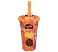 Bubble Tea Set - Passion Fruit & Mango - Enjoy Delicious Drink in Matching Cup - Includes: Cup with Straw, Tea Bag, Syrup, Flavoured Popping