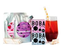 Bubble Tea Syrup Kit 6 Servings | Syrup + Boba Set | The TeaShed