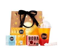 Bubble Tea Syrup Kit Gift Set with 3 Servings | Syrup + Tea + Boba Set | The TeaShed
