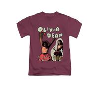 Bubble Text Version Olivia Dean Cool Cute Pop Trendy Tee T-Shirt Funny Unisex T Shirt Top Maroon