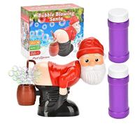 Bubble That Santa - Holiday Bubble Santa, Animated Figurine | Robust Material Interactive Feature & Realistic Design, Seasonal Items With A Easy C