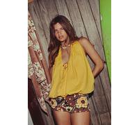 Bubble The Fun Top by free-est at Free People in Yellow, Size: Large - female