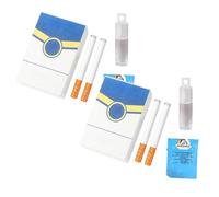 Bubble Toy Cigarette, 2 PCS Bubble Blowing Cigarette Stress Relief Toy, Fake Bubbles Smoke Cigarettes Blower, Blow Bubbles Cigarettes Sticks with Liquid Relaxation Birthday Christmas Party Gift (E)