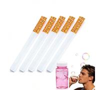 Bubble Toy Cigarette, Bubble Blowing Cigarette Stress Relief Toy, Fake C-igarette Mini Blow Bubbles Cigarettes, Stress Relief Novelty Gifts for Relaxation Birthday Christmas Party (5Pcs with water)