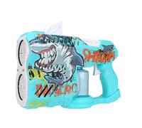 Bubble Toy Guns Double Holes Shape Shark Bubbling Fun Kids Gatlin Water Gun (Green)
