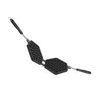 Bubble Waffle Maker, Die Cast Aluminum Non Stick Double Sided Stovetop Waffle Iron with Anti Scald Handles for Home Cafe Restaurant Cake Shop