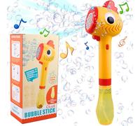 Bubble Wand Blower for kids, Automatic Bubble Wand, Portable Automatic Bubble Machine for Kids, Bubble Maker for Girl Boys Birthday Party Weddings Outdoor Indoor (chick)