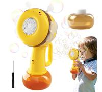 Bubble Wand Machine - Bubble Maker Bubble Wand with Bee Shape | Portable Rotating Bee-Shaped Toy with Colourful Lights for Carnival, Travel, Birthdays, Outdoor and Classroom for and