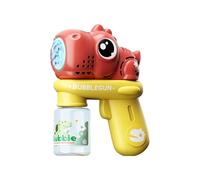 Bubble Wand Machine | Electric Light Up Foam Maker | Leak-proof Handheld Dinosaur Design Battery Bubble Wand, Outdoor Night Party Backyard Birthday Lawn Pool Ages 3-8 Kids Girls Adult Youth