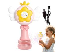 Bubble Wand Machine,Handheld Bubble Wand With LED Lights | Blower Maker Machine With Ergonomic Handle for Backyards Parks Amusement Parks Beaches