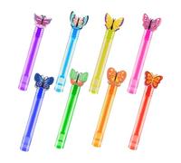 Bubble Wand, Small Butterfly Bubble Wands, 8-Piece Party Favor Set, Colorful Lightweight Design for Kids’ Bath Time, Goodie Bags, Classroom Prizes, and Indoor/outdoor Play