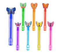 Bubble Wand - Small Butterfly Bubble Wands Party Favors 8 Pieces, Kids Bath Time Toys for Classroom Prizes and Photo Props, Fun Goodie Bag Stuffers for Outdoor and Indoor Activities, Lightweig