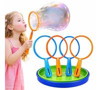 Bubble Wands for Kids, 6 Pack Giant Bubbles Wand Set, Large Bubble Wands Kit to Create Big Bubble for Kids (Bubbles Solution Not Included) Outdoor Garden Toys for Children, Summer Party Games