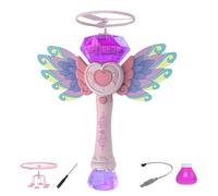 Bubble Wands For Kids - Rechargeable Bubble Blower Stick With Flying Dragonfly,Party Supplies, Outdoor Entertainment Game For Boys Girls Youth