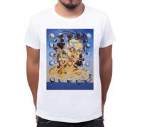 Bubble Woman by Salvador Dali Men's Classic Crew Neck T-Shirt, White, 3XL