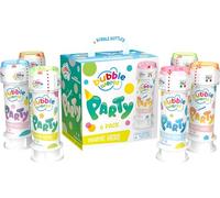 Bubble World - Party Bubbles Pack - Children's Soap Bubbles - Pack of 6 x 60 ml - White Tubes with Integrated Red Blower - Birthday Gadget - Made in Italy
