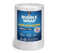 Bubble Wrap 300mm x 10m Premium Quality Bubble Wrap Roll, Small Air Bubbles, Heavy Duty Packing Protection for Moving House, Fragile Items, Shipping, Storage & Industrial Use