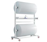 Bubble Wrap Dispenser Freestanding Stretch Film Holder for Efficient Packing, Moving, Shipping, Bubble Cushioning and Wrap Management