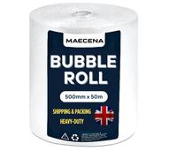 Bubble Wrap Roll 500mm X 50M Clear Protective Cushioning Small 10mm Bubbles For Packing Moving & Storage 1 Pack