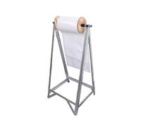 Bubble Wrap Roll Dispenser with Adjustable Wooden Baffle, Manual Stretch Film Packing Rack, 250kg Load Capacity for Packaging