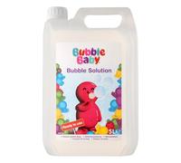 BUBBLEBABY 5L Bubble Solution Refill - Premium Bubble Liquid for Bubble Machines, Big Bubble Wand, Kids Bubbles & Bubble Mixture - Long-Lasting, Safe & Non-Toxic Bubble Fluid