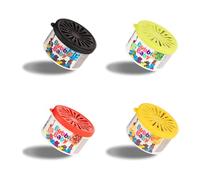 BubbleBaby Car Air Fresheners Tubs Pack of 4 Unique Scents Charlie Cherry, Lucy Lemon, Maddy Mint & Isla Ice - Irresistible Car Scents Air Freshener
