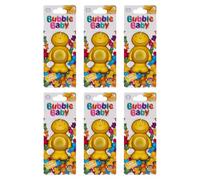 BUBBLEBABY Lemon Fragrance Carded Liquid Membrane Car Air Freshener And Odour Eliminator (Pack of 6)