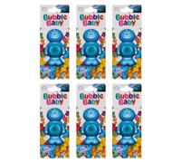 BUBBLEBABY Ocean Spa Fragrance Carded Liquid Membrane Car Air Freshener And Odour Eliminator (Pack of 6)