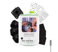 BUBBLEBEE INDUSTRIES Lapel Mic Hiding Kit for Sony ECM V1 - Includes Accessories for Hiding, Noise & Wind Reduction, and Case - Perfect for Content Creators, Videographers, and Filmmakers.