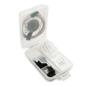 Bubblebee Mic Accessory Case 2 Pk - Lav Mic and Accessories Case - 6 Compartment Transparent Microphone Audio Gear Storage Box for Content Creators, Videographers, Audio Engineers & Filmmakers