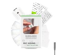 Bubblebee Mic Hiding Kit for Deity W.Lav Pro - Lapel Microphone Hiding Kit, Noise & Wind Reduction & Case for Content Creators, Videographers, Audio Engineers & Filmmakers - White