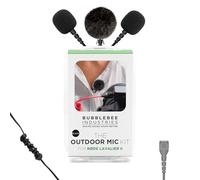Bubblebee Outdoor Mic Cover Kit for RODE Lavalier II & RODE Wireless Pro Accessories -Wind Reduction Dead Cat Mic Windscreen Cover -Content Creators, Videographers, Audio Engineers & Filmmakers, Black