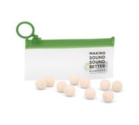Bubblebee The Microphone Foam For Lavalier Mics - Medium, Beige - 10-Pack