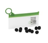 Bubblebee The Microphone Foam For Lavalier Mics - Small , Black - 10-Pack