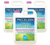Artificial Grass Cleaner Disinfectant 3 x 5L Bubblegum Fragrance ProKleen Clear One Size